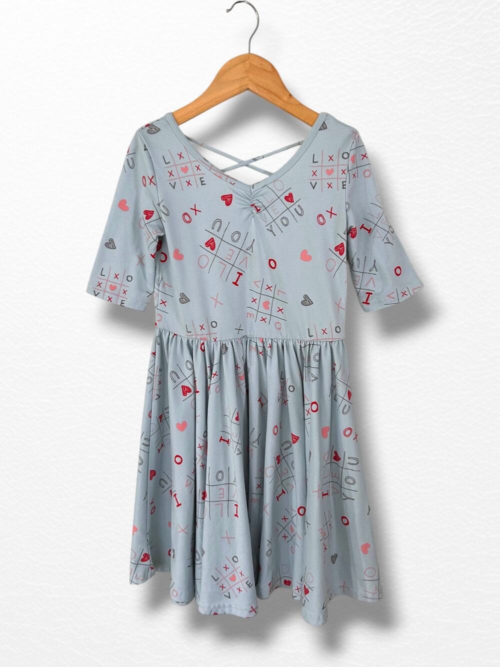 Dot Dot Smile Tic Tac Toe Dress, Size 7